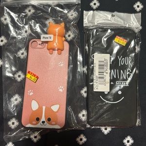 💰2/$10 NIB - iPhone 7/8 dog phone case with accessories & a Samsung one?